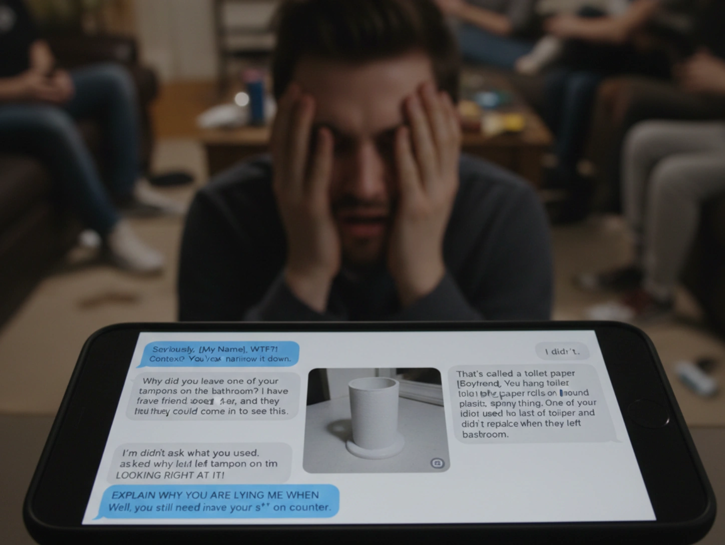 Ex-Boyfriend Freaks Out Over a Toilet Paper Holder and Blames Me