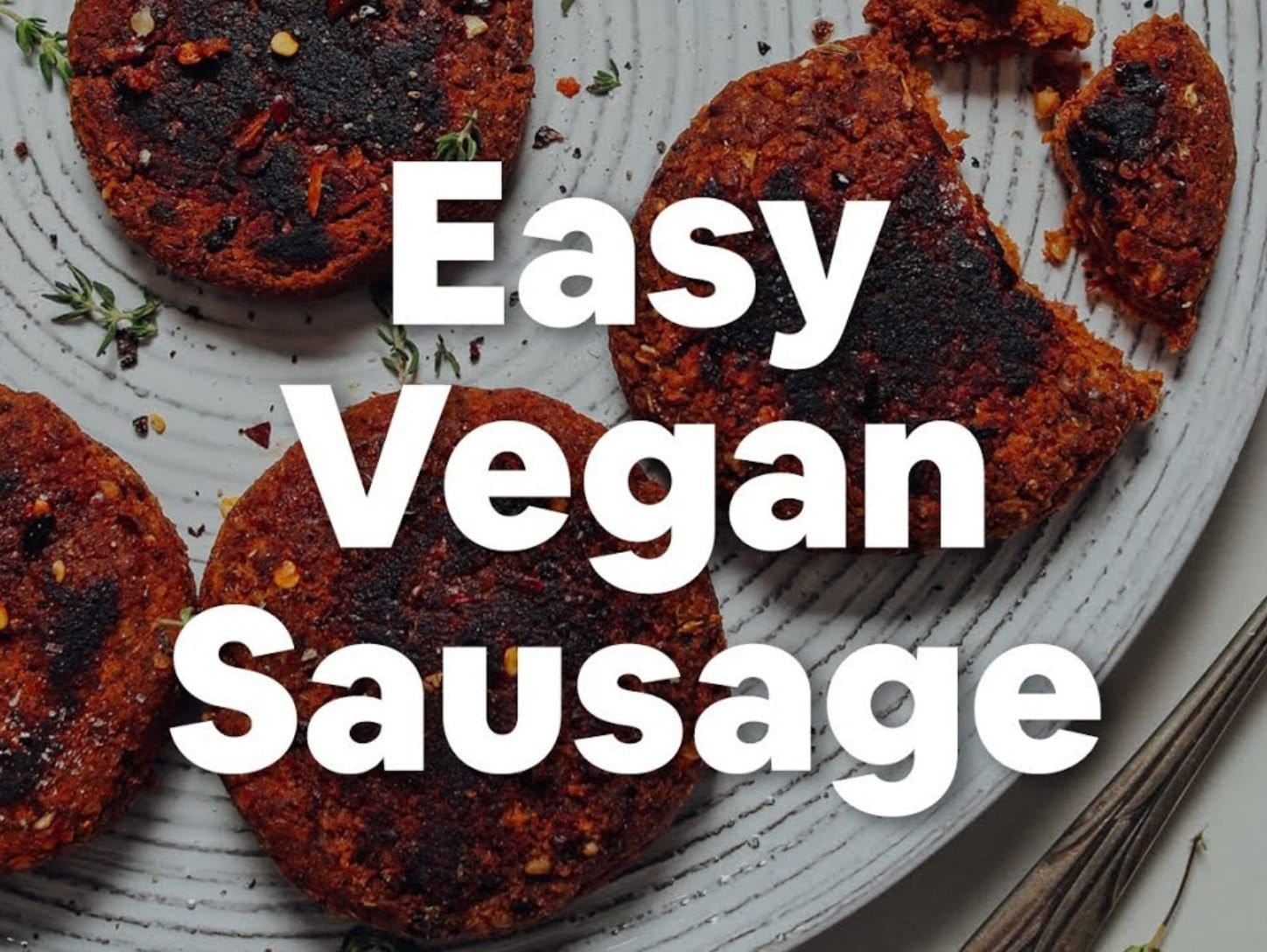 Easy Vegan Sausage (Soy- & Gluten-Free!)||||||||||||||