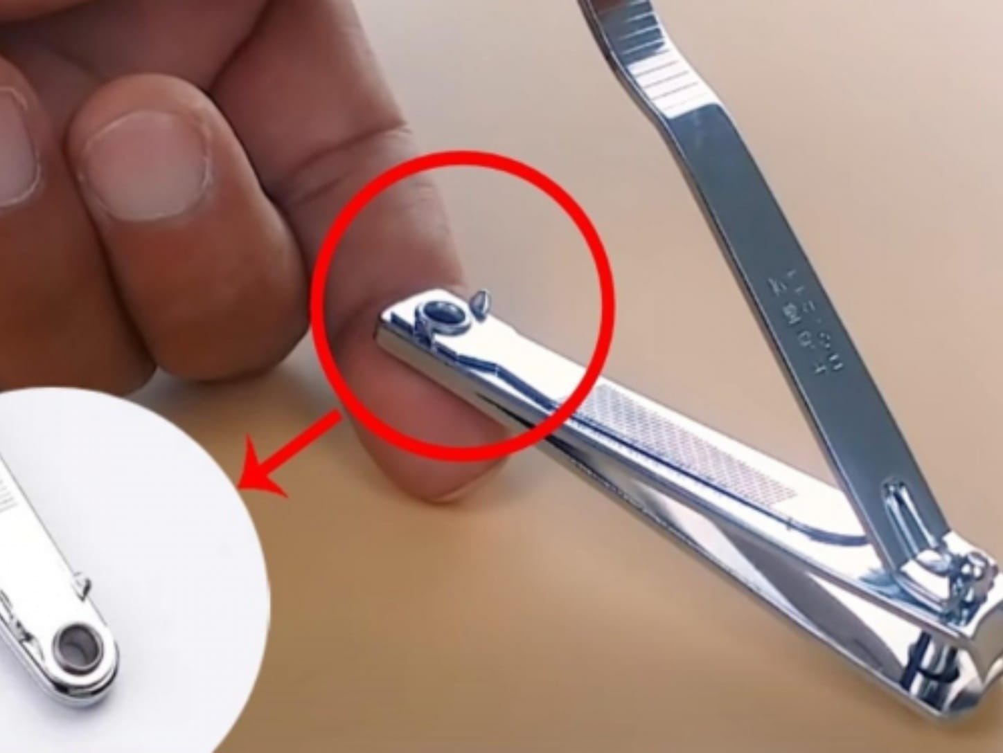 Small round hole at the end of the nail clipper|||||