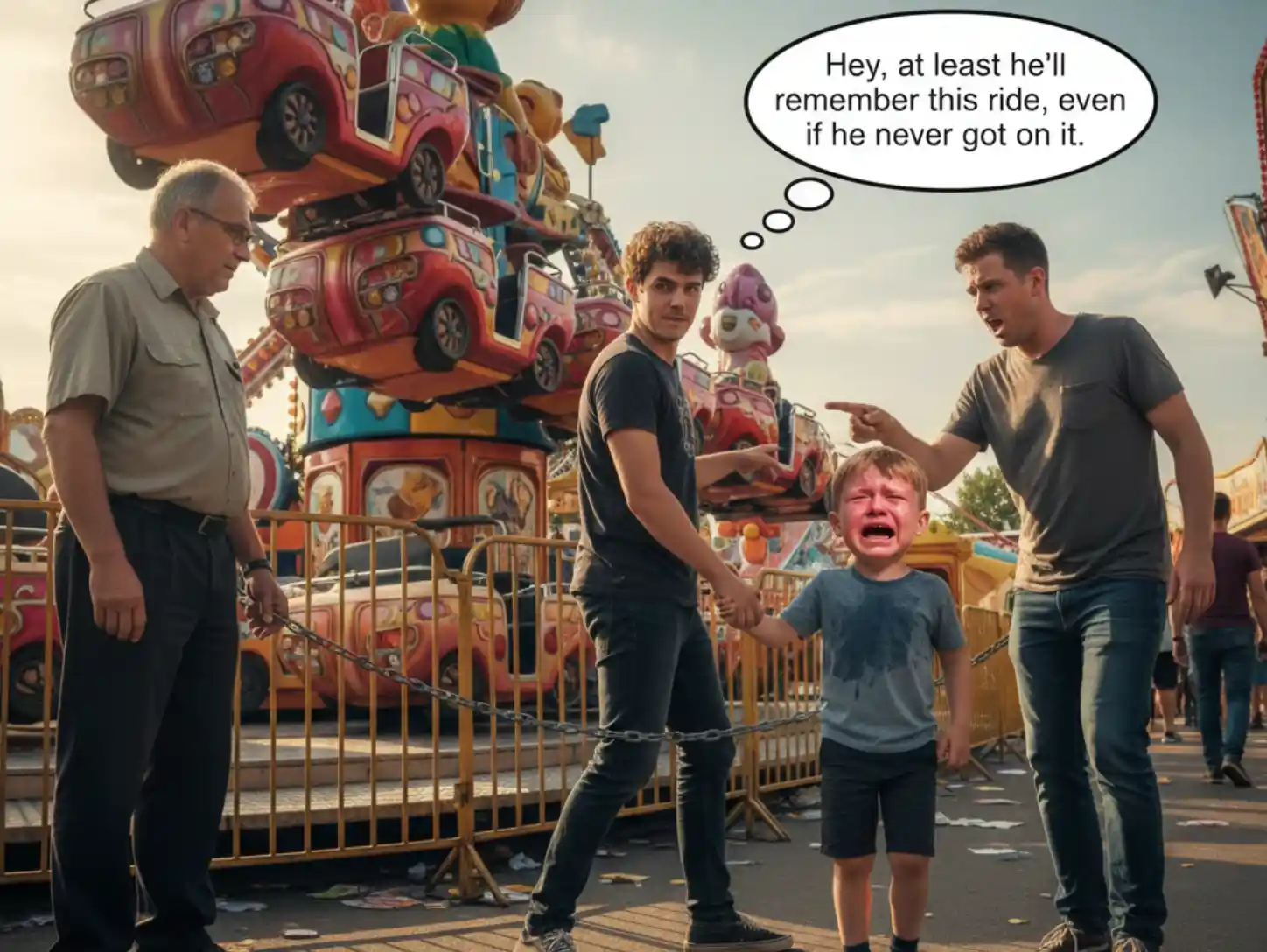 A Dad Tried to Guilt Me at a Closing Ride—It Didn’t Go His Way